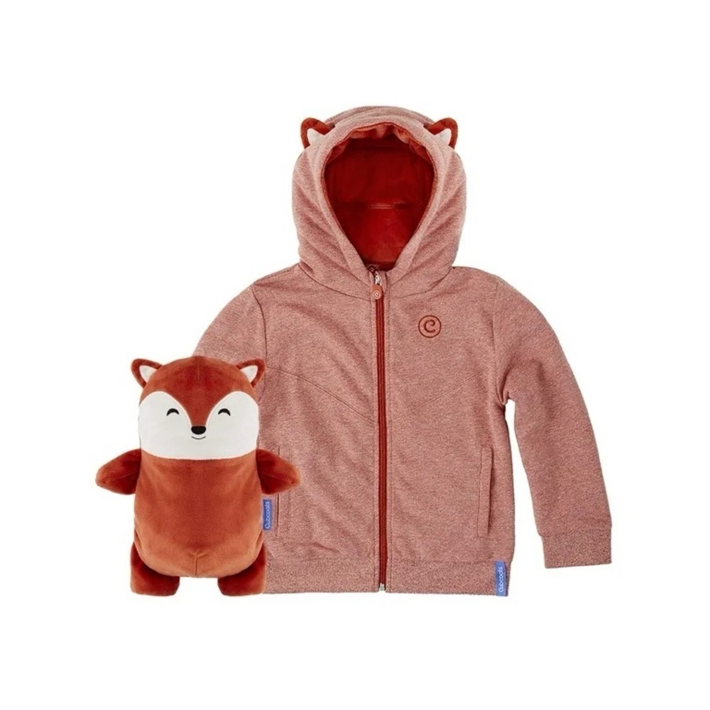 New Cubcoats Unisex Kids fox hooded full zip Jacket size 3T